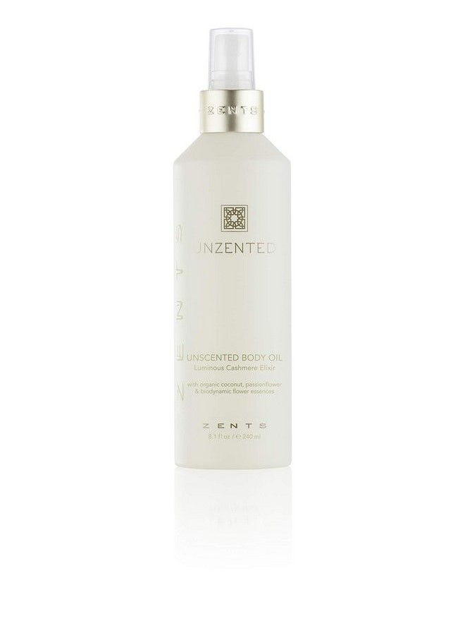 zents Luminous Cashmere Body Oil (Unzented Fragrancefree) Soften And Moisturize Skin With Vitamin E And Organic Coconut Oil 8 Fl Oz  - Image 2