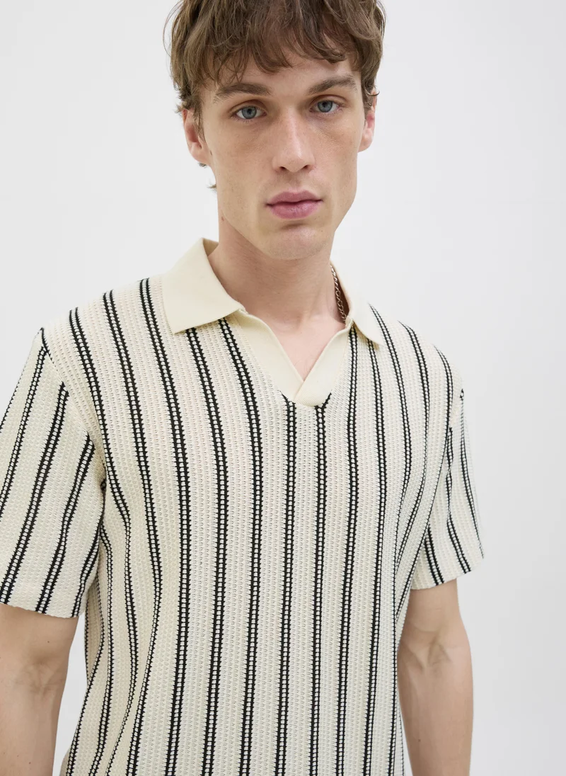JACK & JONES  Striped Polo for Men | Best Price UAE