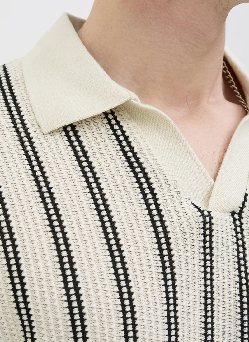 JACK & JONES  Striped Polo for Men | Best Price UAE