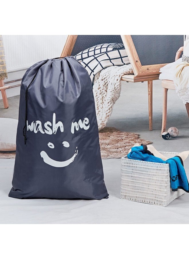 HOMEST - HOMEST 2 Pack XL Wash Me Travel Laundry Bag, Dirty Clothes Organizer, Large Enough to Hold 4 Loads of Laundry, Easy Fit a Laundry Hamper or Basket - Image 1