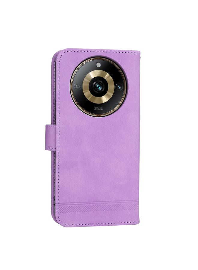 اس-توب جراب لهاتف Realme 11 Pro 5G / 11 Pro+ 5G جراب هاتف Dierfeng Dream Line TPU هجين من جلد البولي يوريثان - Image 3