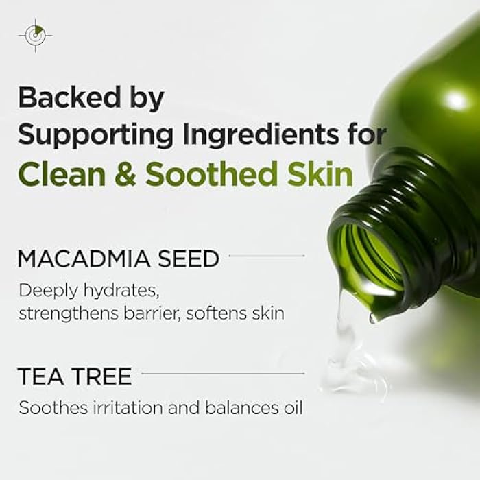 P.CALM Underpore Holy Basil Cleansing Oil – Holy Basil & Tea Tree for Deep Pore Cleansing, Blackhead Removal, and Makeup Removal, Korean Skincare (190ml / 6.42 fl.oz) - Image 4