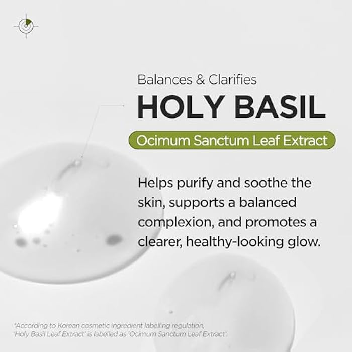 P.CALM Underpore Holy Basil Cleansing Oil – Holy Basil & Tea Tree for Deep Pore Cleansing, Blackhead Removal, and Makeup Removal, Korean Skincare (190ml / 6.42 fl.oz) - Image 3