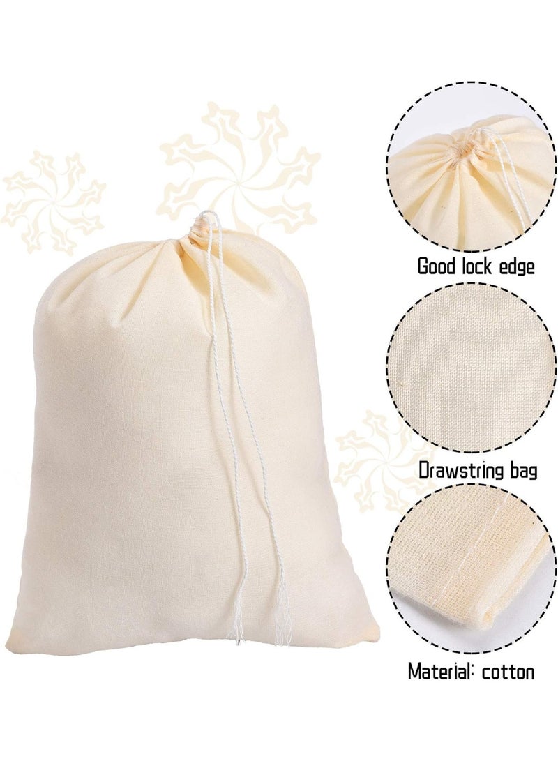 100 Pieces Drawstring Bags Muslin Bags (8 x 10 Inches) - Image 5
