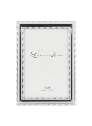 Lawrence Frames 510746 4x6 Metal Picture Frame SilverPlate with Delicate Beading - pzsku/Z87F23C5FD044274A1503Z/45/1749492376/e692bb57-41cb-414a-8abe-ca161b822f8e