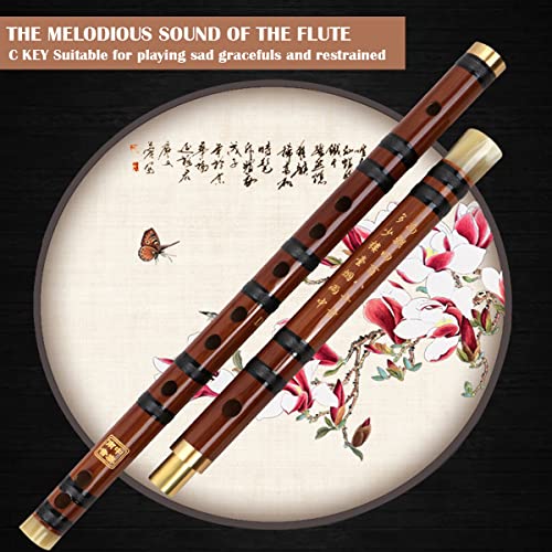 YOLUFER Bamboo Flute Musical Instruments Key C Wooden Flute Chinese Flute Instrument Chinese Bamboo Classic Musical Instrument for Kids Adults Beginners - Image 4