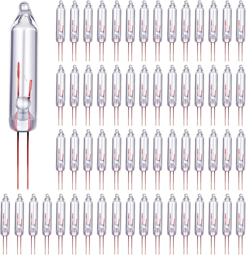 Mudder 100 Pcs Mini Christmas 2.5 Volt Replacement Light Bulbs for Christmas Trees Decorative Light Supplies Indoor Outdoor Xmas Decor, 0.17 Ampere, 0.42 Watt (Clear) - Image 1