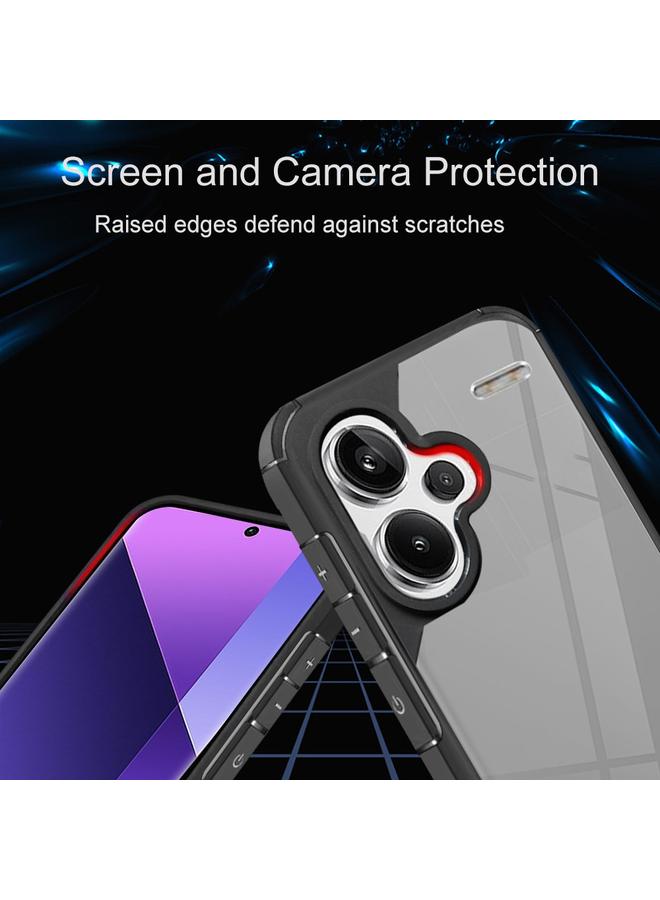 S-TOP Case For Redmi Note 13 Pro+ 5G Acrylic+TPU Transparent Shockproof Phone Case - Image 3