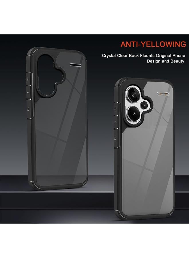 S-TOP Case For Redmi Note 13 Pro+ 5G Acrylic+TPU Transparent Shockproof Phone Case - Image 5