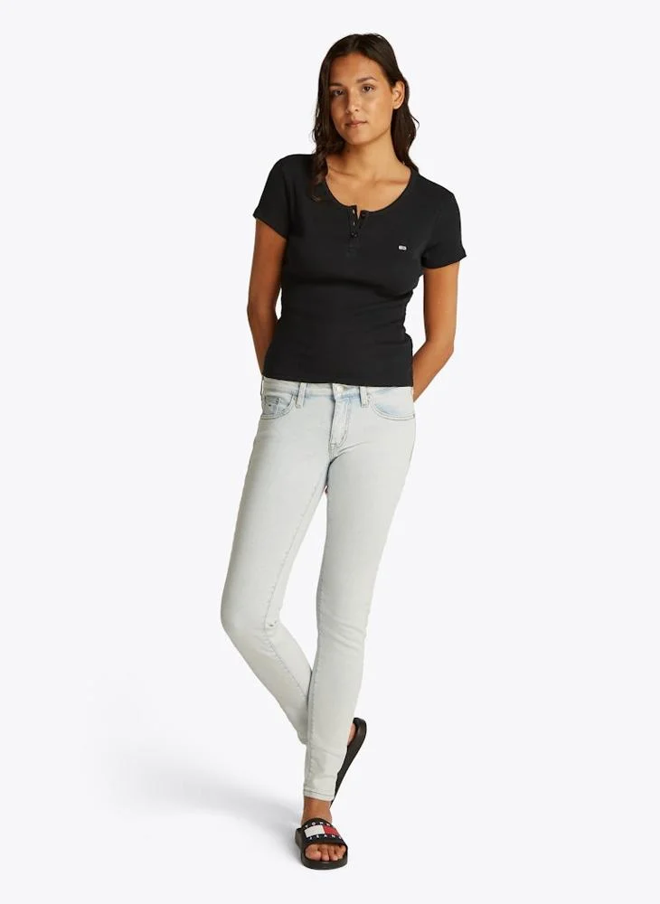 TOMMY JEANS Logo Crew Neck T-Shirt