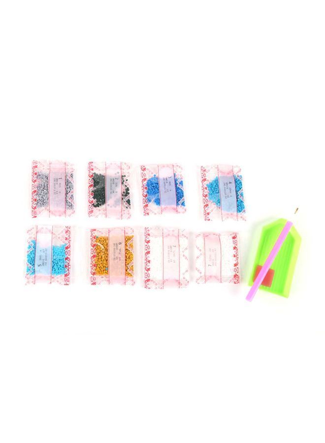 NIBEMINENT 5D Dragonfly And Flower Themed Embroidery Cross Stitch Diamond Painting Kit Multicolour 30 x 40centimeter - Image 2