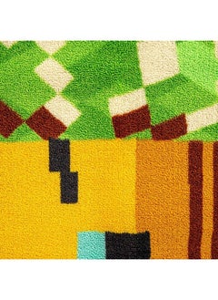 MINECRAFT Honey Bee Accent Rug ; Official Video Game Collectible ; Indoor Floor Mat Rugs For Living Room And Bedroom ; Home Decor For Kids Room Playroom ; 31 X 29 Inches  - Image 5