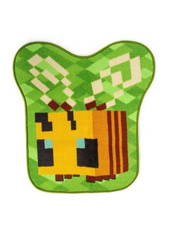 MINECRAFT Honey Bee Accent Rug ; Official Video Game Collectible ; Indoor Floor Mat Rugs For Living Room And Bedroom ; Home Decor For Kids Room Playroom ; 31 X 29 Inches  - Image 2