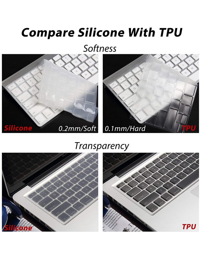 Ntech English Language Silicone Keyboard Cover for A1466 A1369 MacBook Pro 13/15/17in A1278/A1425/A1502/A1286/A1398 US Layout - Image 2