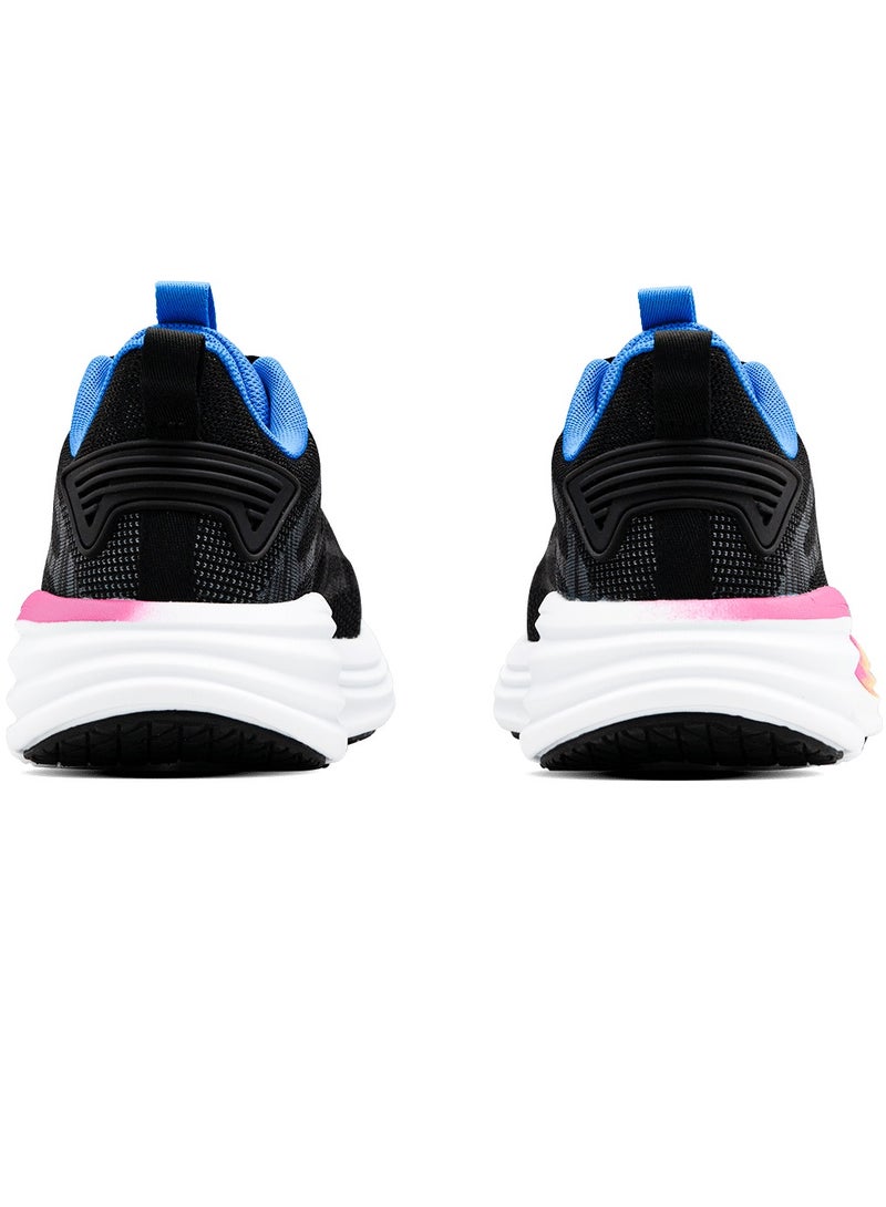 HUNDRED Hundred Softstride  Multipurpose Shoes | Running, Walking, Training, Gym & Jogging | Active Grip Rubber Technology | Heel Shield Protection (Black/Blue/Lime - EUR 44)  - Image 5