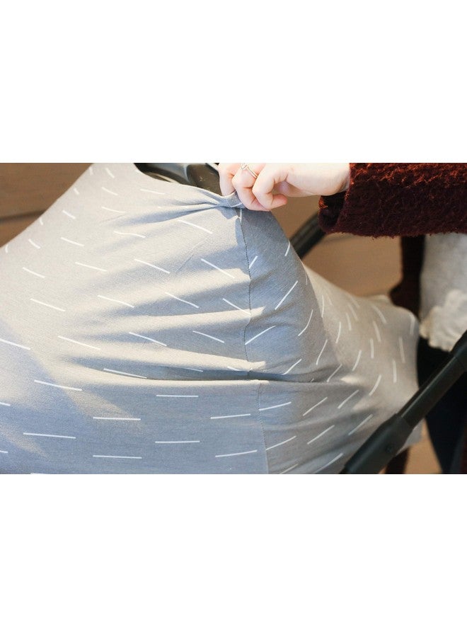 Copper Pearl Multi-Use Cover: Car Seat Covers, Nursing Cover, and Stroller Cover for Sun - Stretchy Fabric, All-Season Use, Stylish Designs, Easy Access for Moms - Dash - Image 3
