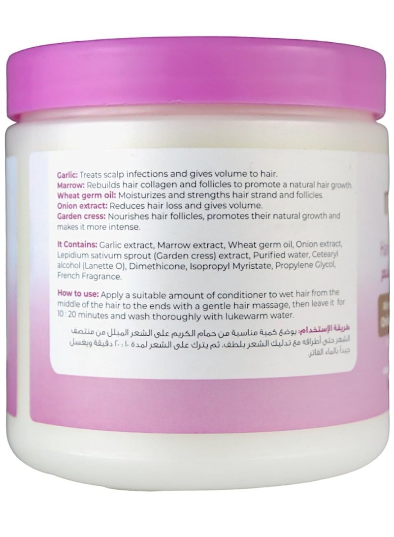 Melano Pharma Hair Conditioner Cream With Garlic And Marrow And Wheat Germ And Onion 500 g - Image 2