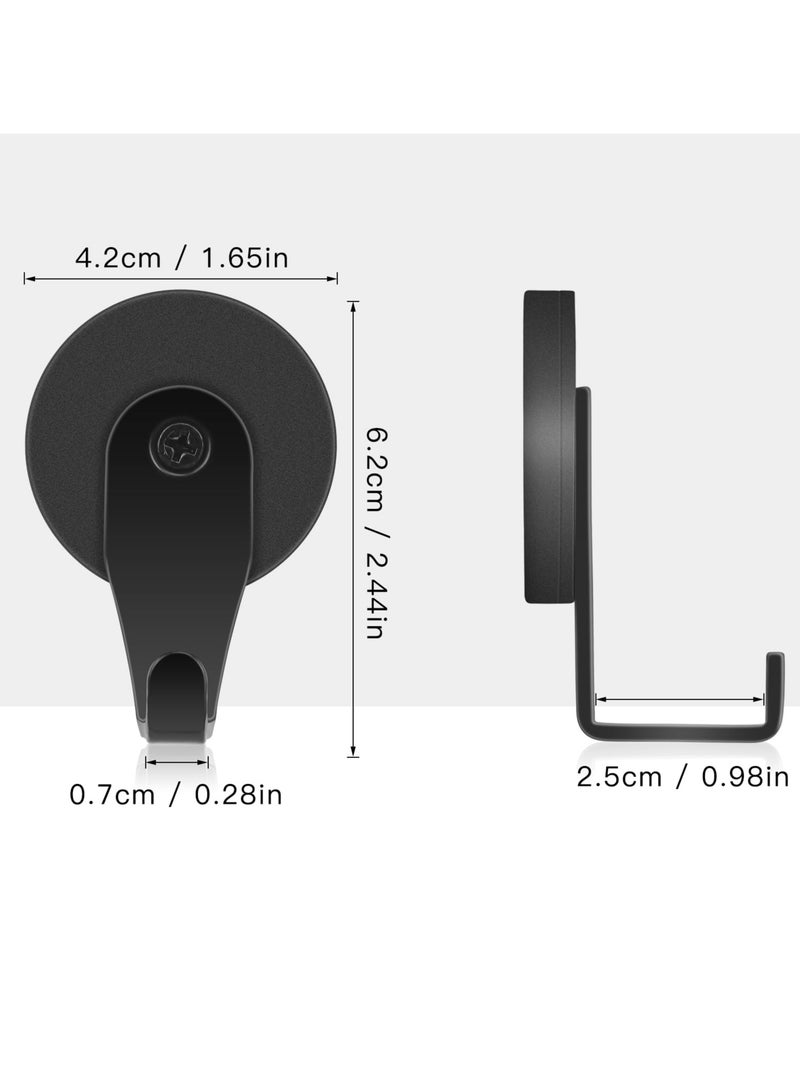 Excefore Magnetic Hooks, 2 Pack Heavy Duty Magnets with Hook for Refrigerator, Heavy Duty Magnet Hook 30LBS, for Metal Doors, Surfaces Outdoor and Towel Coat Umbrella Indoor Hanging  - Image 2