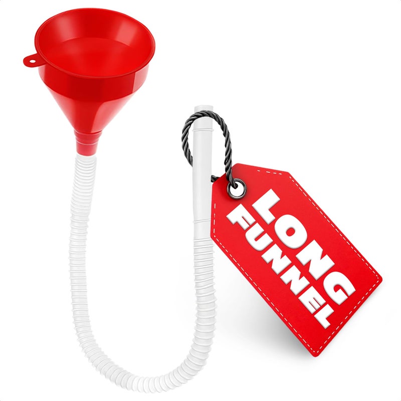 Long Flexible Funnel with Hose 3 Wide 23 Long Oil Funnel with Hose Long Funnel for Transmission Fluid Long Funnel with Flexible Hose Water Funnel with Tube Watering Funnel