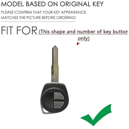 Namani Metal Key Cover Compatible for Swift | Ertiga | Wagonr | Celerio | Swift Dzire | Alto |Fronx|Baleno| Brezza|Celerio|Ciaz|Sx4|S Presso|Ignis 2 Button Remote Key Fits 2024-2025 VXI, ZXI Models - Image 2