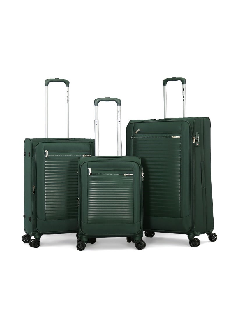 Sonada Sonada 3 Piece Luggage Set L 28-M 24-S 20 Green - Image 1