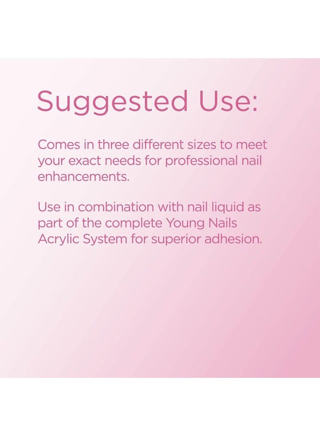 Young Nails Acrylic Core Powder - Self-Leveling Acrylic Nail Powder, Clear Nude Pink White Acrylic Powder for Nail Extenstion, Professional Grade, Superior Adhesion, Color - Pink, 45g - Image 4