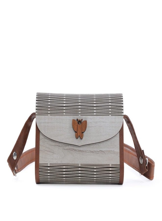 YOPRAM Decorative Lesser Cutting Wooden Purse Ladies Wallet, Latest Handbags for Woman Purse Evening Lady Wedding Party (PU-08) - Image 1