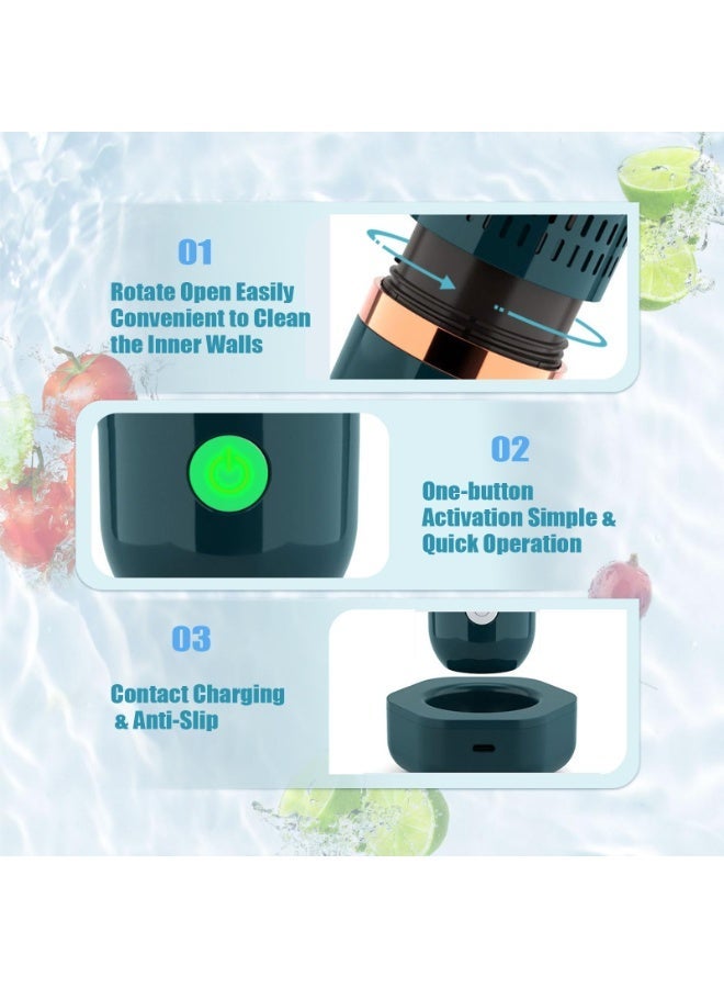 general Fruit and Vegetable Washing Machine Fruit Vegetable Cleaner Device Veggie Washer, Portable USB Wireless Produce Washer Fruit Wash with OH-ion Purification Technology for Cleaning Food - Image 4