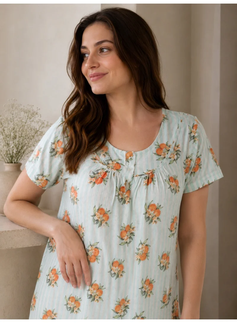 Victor And Jane Cotton Women's Printed Nightie for Women | Best Price UAE