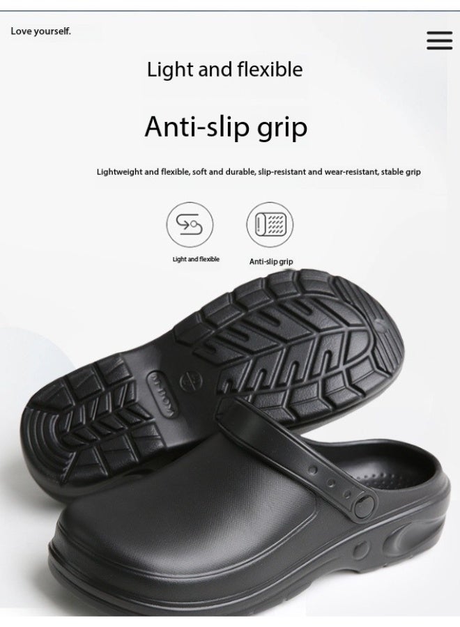 أحذية جراحية للجنسين، مناسبة للأطباء والممرضات. مصنوعة من مادة EVA، وهي مقاومة للانزلاق ومقاومة للماء، ومناسبة لغرف العمليات والمختبرات وغيرها من البيئات المماثلة. - Image 3