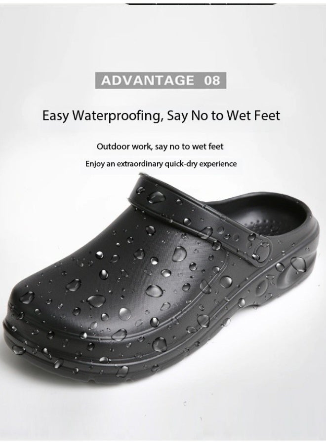 أحذية جراحية للجنسين، مناسبة للأطباء والممرضات. مصنوعة من مادة EVA، وهي مقاومة للانزلاق ومقاومة للماء، ومناسبة لغرف العمليات والمختبرات وغيرها من البيئات المماثلة. - Image 2