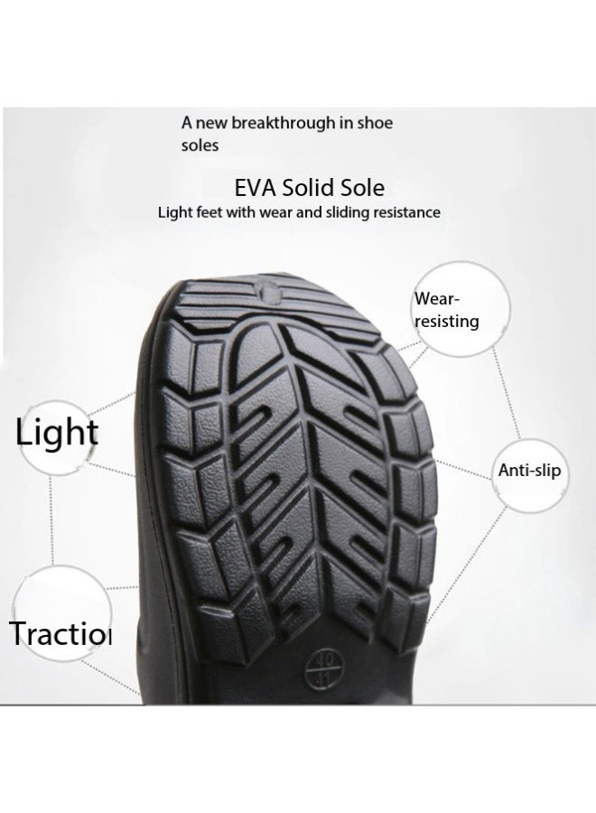 أحذية جراحية للجنسين، مناسبة للأطباء والممرضات. مصنوعة من مادة EVA، وهي مقاومة للانزلاق ومقاومة للماء، ومناسبة لغرف العمليات والمختبرات وغيرها من البيئات المماثلة. - Image 5