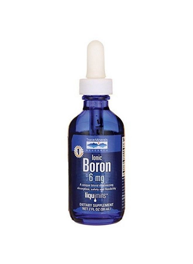 Trace Minerals - Trace Minerals ; Liquid Ionic Boron ; 6 Mg Boron ; Supports Normal Bone Metabolism Brain Function & Joint Health ; With Ionic Trace Minerals Magnesium + Chloride ; 48 Servings 2 Fl Oz (1 Pack) - Image 1