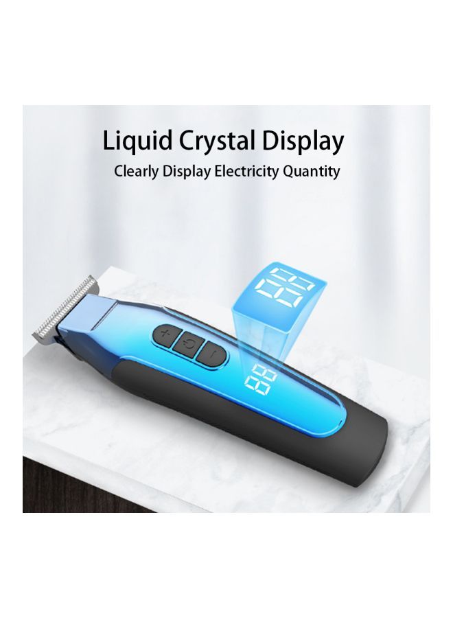 نيبمينينت ماكينة تشذيب الشّعر الكهربائية بشاشة LCD أسود/أزرق 150x45سم - Image 4