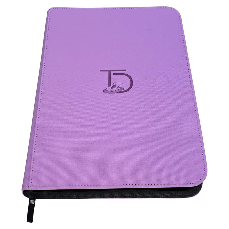 TopDeck 500 Card Binder Pro, Purple, Leather, Nostalgic Elegance - Image 2
