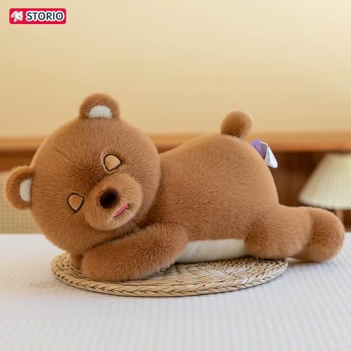 Storio Night Bear Breathing Teddy Bear Plush Toy with Music & Lights | Soft Sleeping Bear with Breathing Motion & Vocalization | Sensory Sleep Toy for Babies & Kids | Best Gift for Children - Image 3