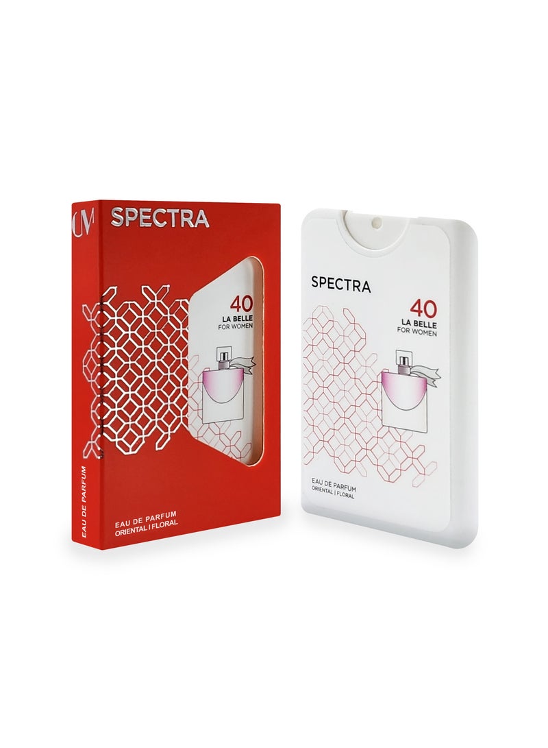 Spectra Pocket 040 La Belle Eau De Parfum For Women - 18ml - Image 1