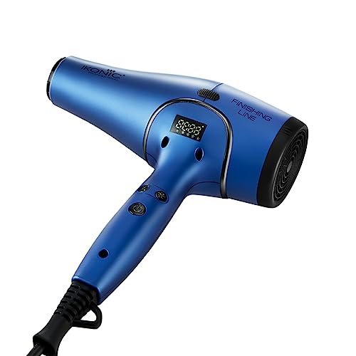 IKONIC Finishing Line Hair Dryer- Blue| High-Tech Luxury| AC Motor| 4-Speed & 3-Heat Settings| Nozzle Attachment| 2200-2400Watts - Image 4