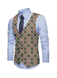 KUYING New Fashionable Personalized Printed Men's Suit Vest  - Image 1
