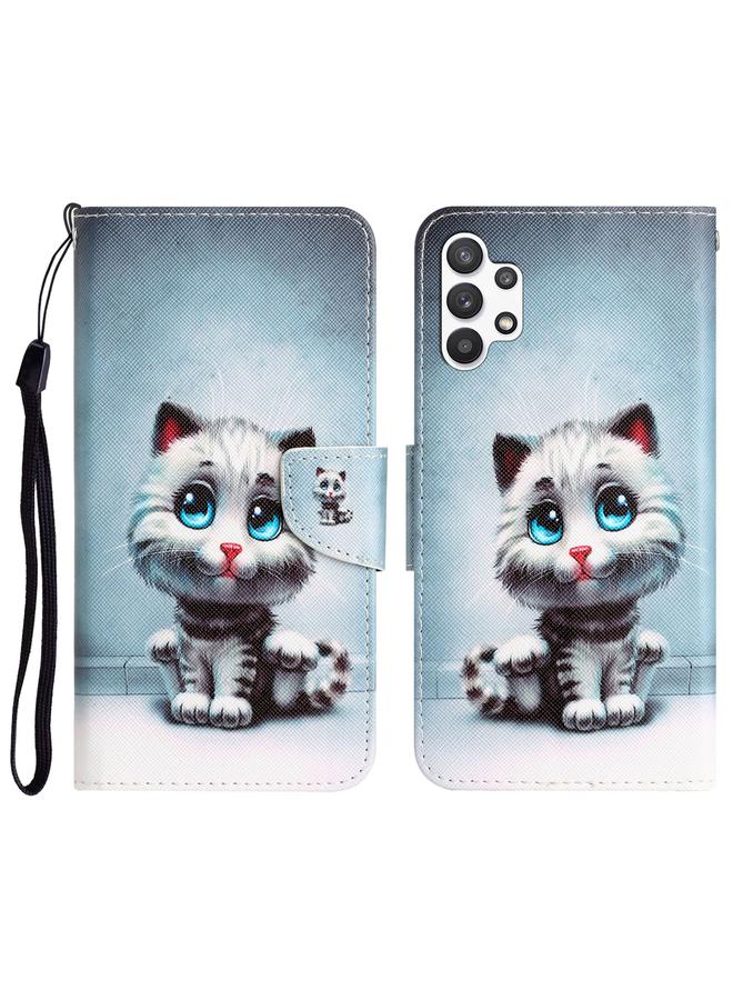 اس-توب جراب هاتف جلدي برسومات ملونة لهاتف Samsung Galaxy A32 5G - Image 1