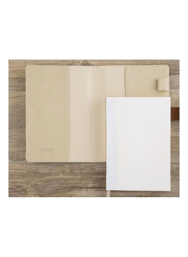 NIBEMINENT Combination Lock Cartoon Diary Notebook Beige/Brown/White - Image 3