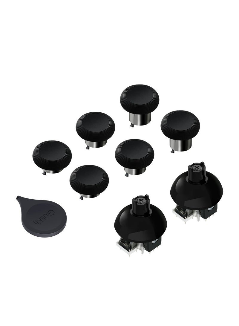 GuliKit PS5 Joystick Repair & Upgrade Kit - Permanent Fix for Stick Drift - TMR Electromagnetic Hall Effect Analog Sticks - Pro-Grade Customization with 720° Adjustable Tension & Multiple Height Caps, Compatible with Dualsense 5 and Dualsense Edge Controllers - Image 1