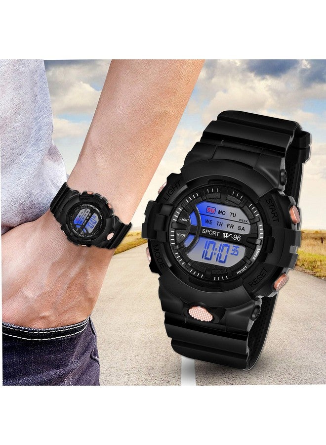SWADESI STUFF Digital Black Dial Multi Function Kids Sports Watch For Boys & Girls - Rubber - Image 5