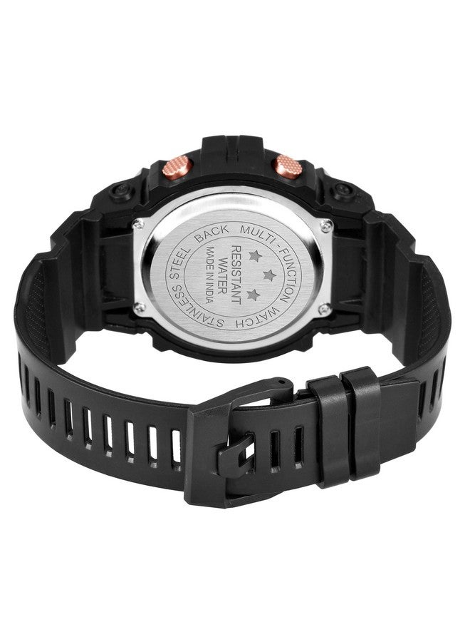 SWADESI STUFF Digital Black Dial Multi Function Kids Sports Watch For Boys & Girls - Rubber - Image 4