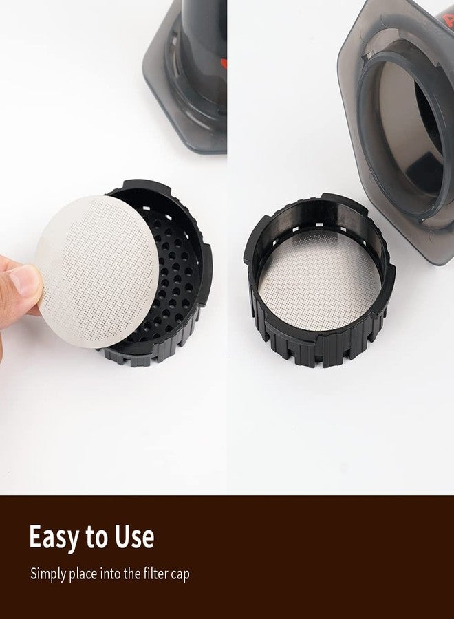 watchget Stainless Steel Reusable Filter Disc Metal Coffee Filter for AeroPress Coffee Makers 1 Pack - Image 3