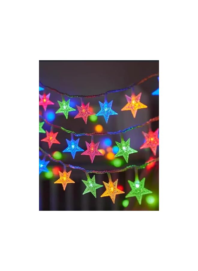 The Bros LED Star Light String Warm Glow Light 3 Steady On with Flashing Battery Box 50 Leds 5M - Image 2