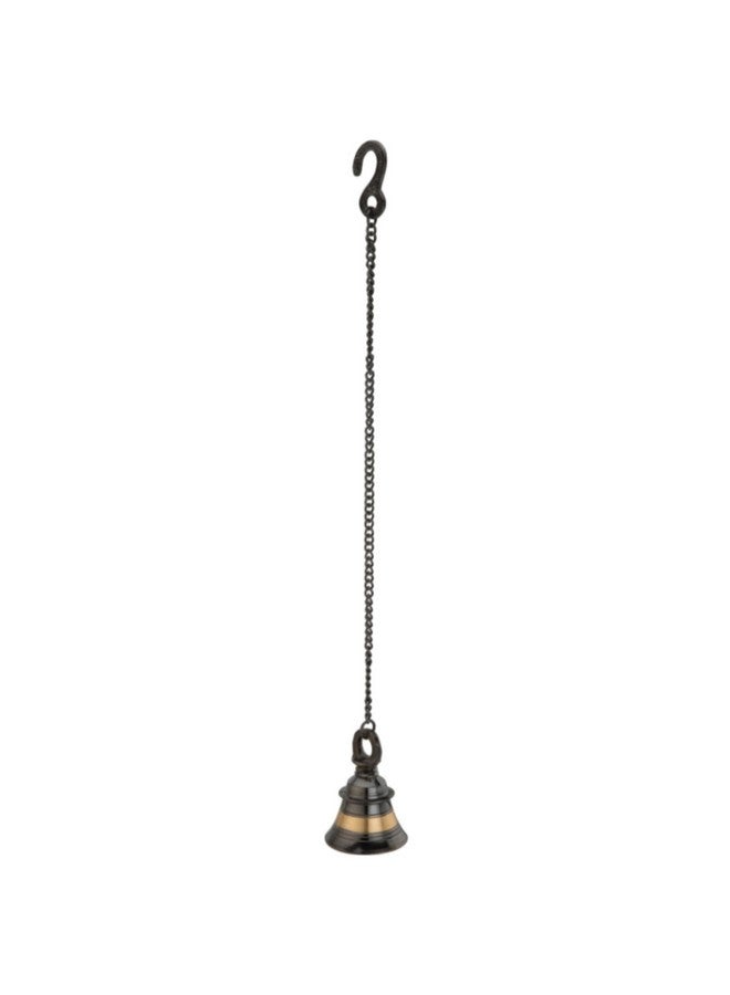 Xpert Hanging Bell Brass Wall Decor by Xpert, House Warming Gifts for New Home, Room Decor Items, Home Decor Items for Living Room, Ganesha Wall Hanging Brass Decor Showpieces Home Entrance Decor - Image 1