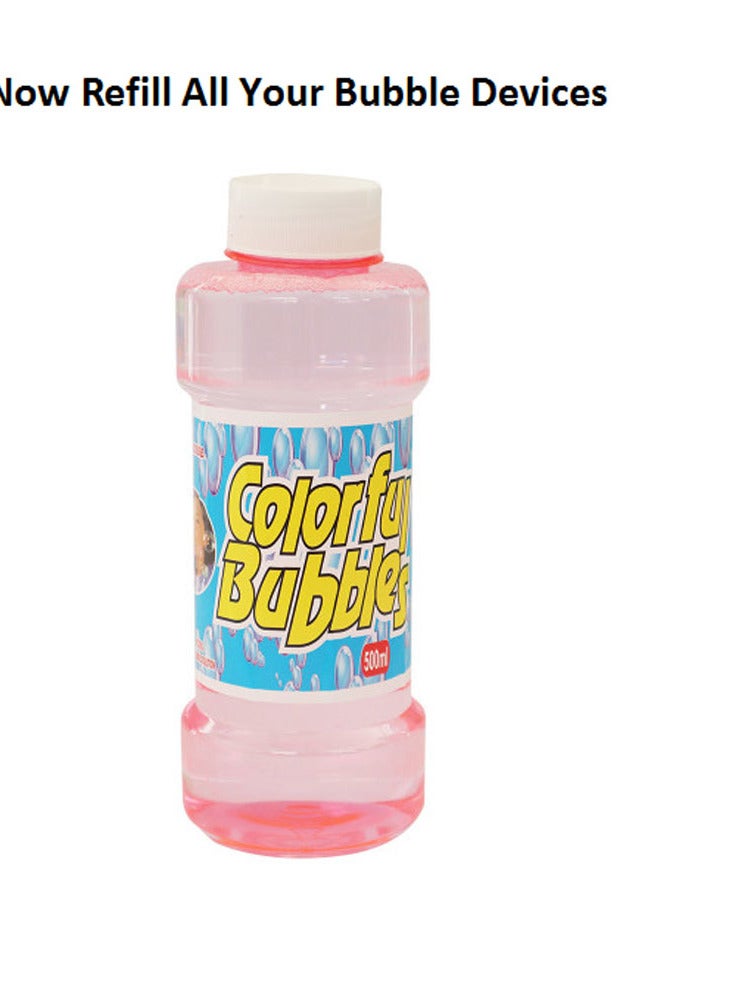Colorful Bubble Refill Bottle Assorted Multicolor 500ml - Image 3