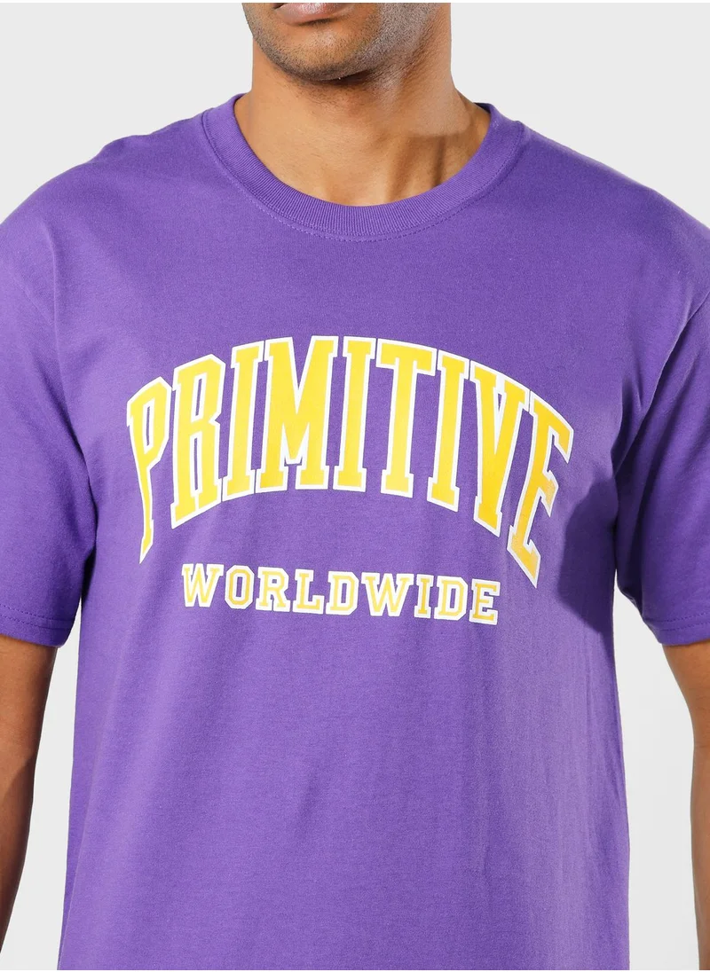 Primitive Collegiate Worldwide Tee