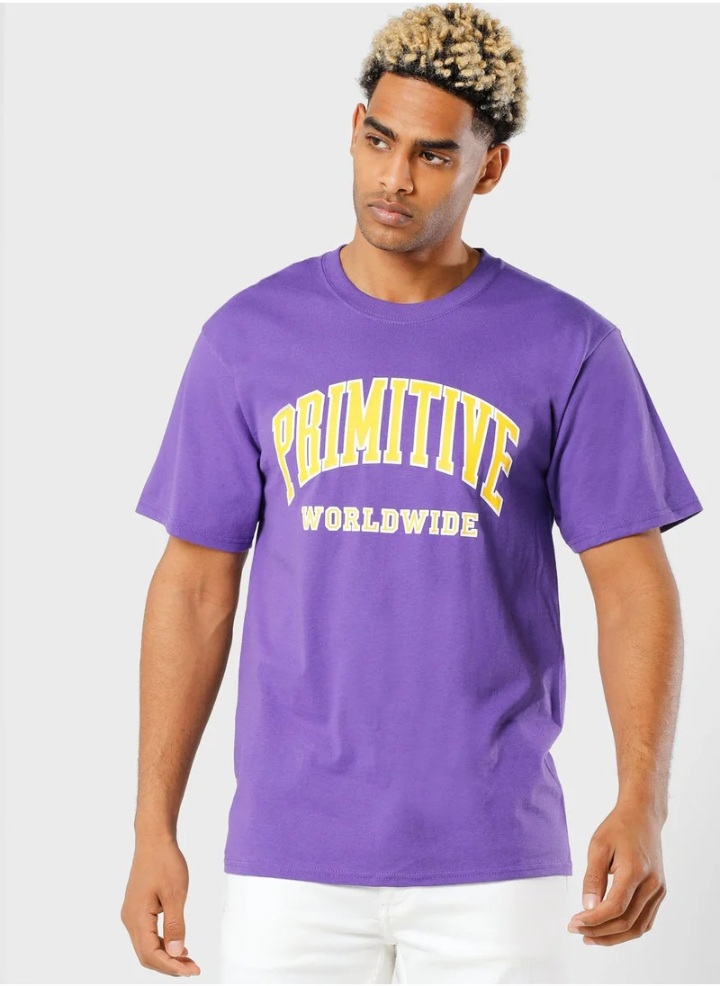 Primitive Collegiate Worldwide Tee